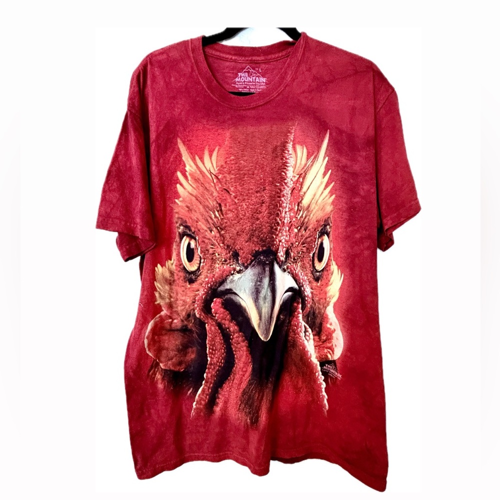 The Mountain Red Rooster T-Shirt Oversized L